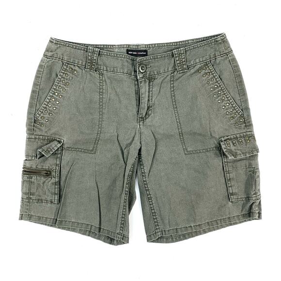 Olive Cargo Shorts - Picture 1 of 6